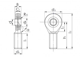 Подшипник Шарнирные головки с внешней резьбой Подшипник SAL 12 T/K (POS 12 L) по выгодным ценам Нижнекамск