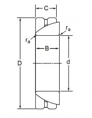 Подшипник Серия GAC Подшипник GAC 40 S по выгодным ценам Нижнекамск